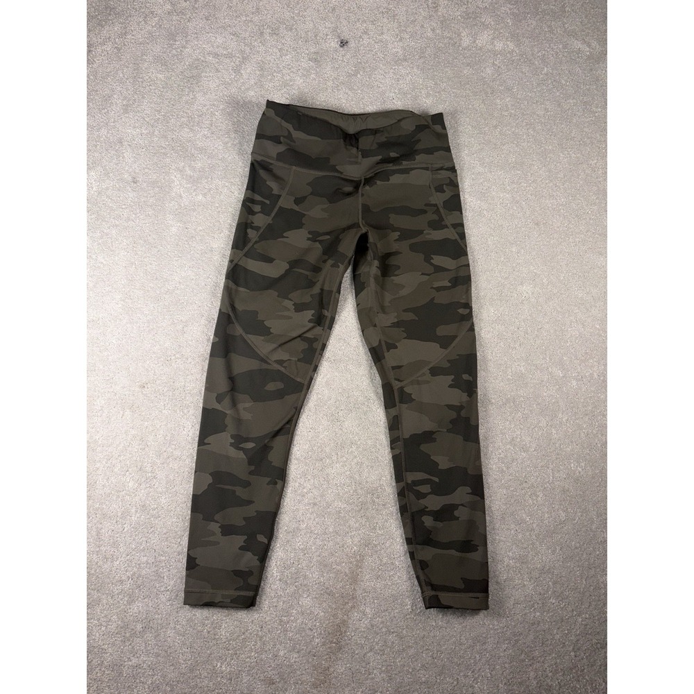 Sweaty Betty Camo Power Leggings Womens S Cropped Workout Gym Yoga Green‎